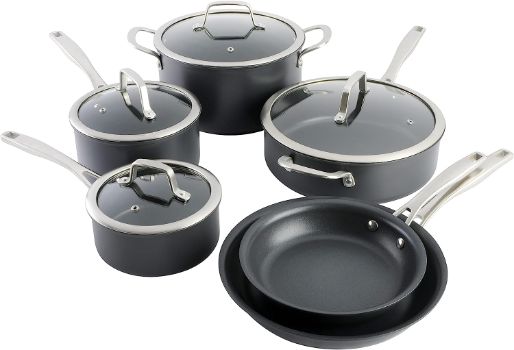 Kenmore Pro Arbor Heights 7-Layer Hard Anodized Cookware Set 10-Piece